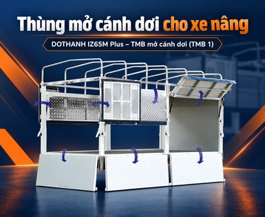 Khi nào nên chọn thùng mở cánh dơi để bốc dỡ bằng xe nâng?