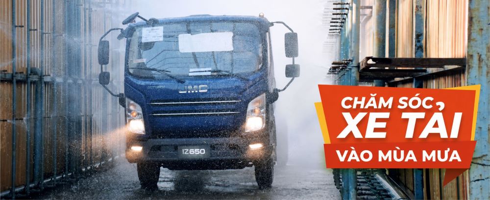 Dothanh Auto gợi ý các hạng mục chủ xe và tài xế nên làm để chăm sóc xe tải mùa mưa
