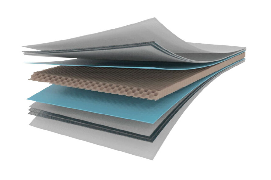Các lớp vật liệu composite dùng cho thùng DOTHANH IZ50M Plus